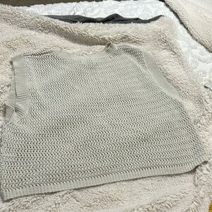 Carly Jean sweater vest-oatmeal color